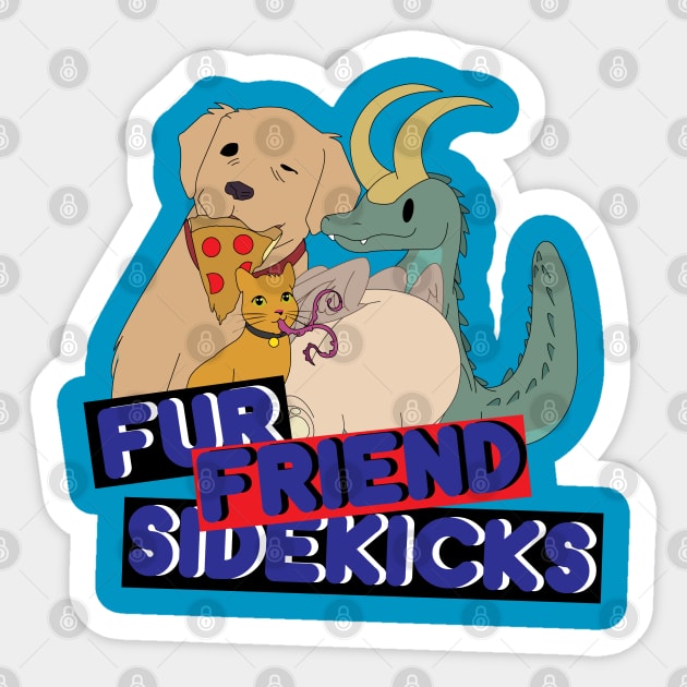 Furry Sidekicks Sticker by GarBear Designs